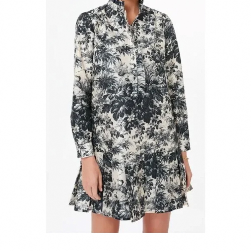 Gorgeous Tuckernuck black and cream toile dress XXXL. APPROX size 18